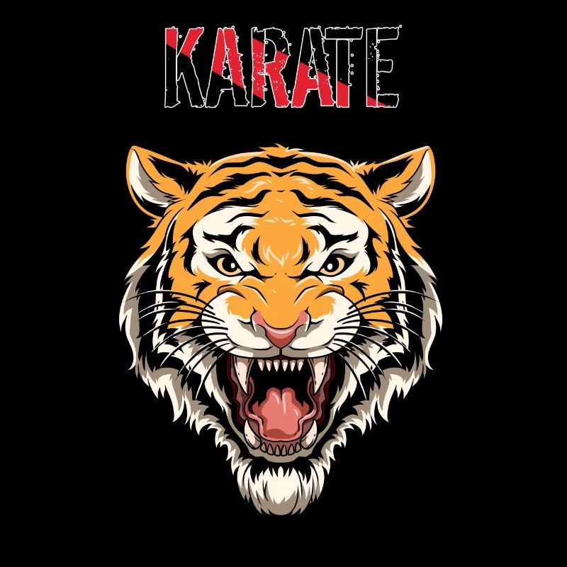 Karate Tiger Head - Karate Japanische