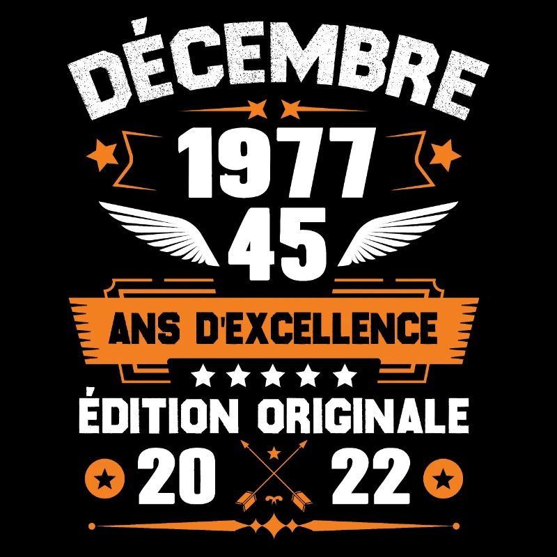 Décembre 1977 Idée Cadeau D'anniversaire 45 Ans