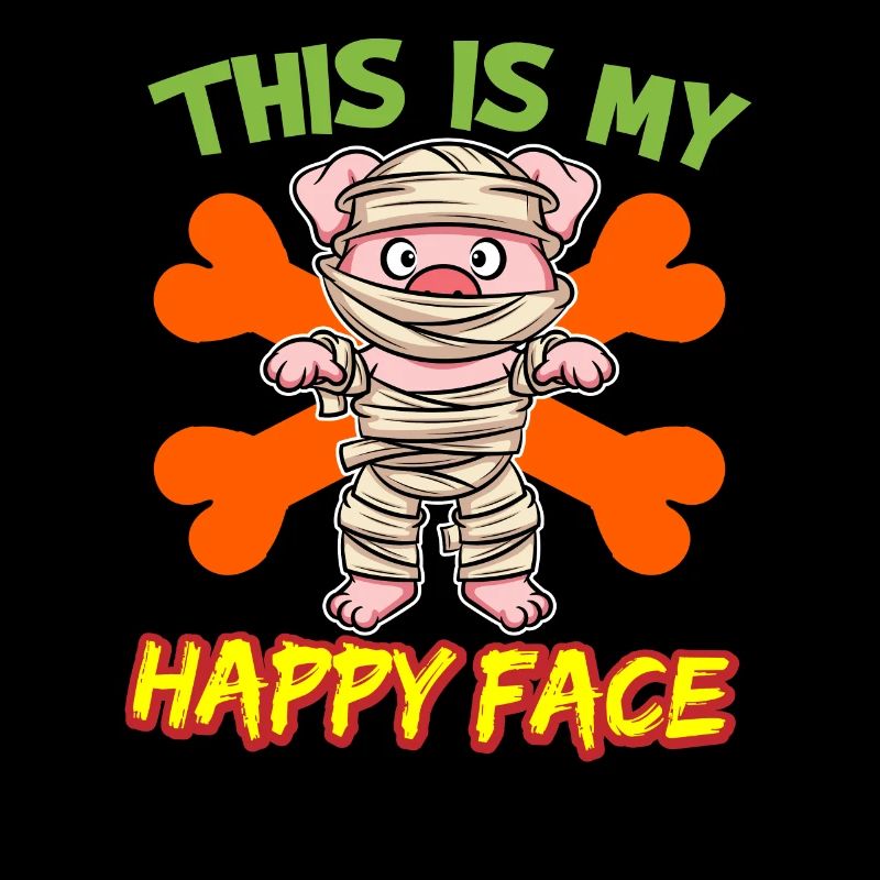 C’est mon visage heureux drôle de monstre d’Halloween