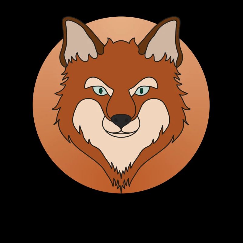 Fuchs mond waldtier tshirt mit tierkopf