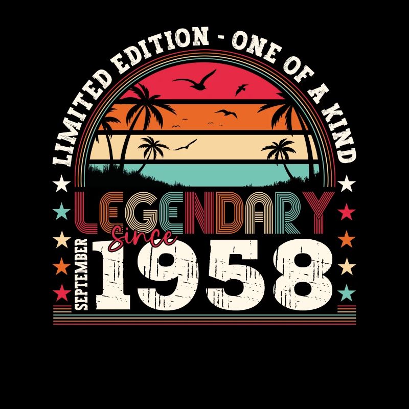 Legendary September 1958 64th birthday gift