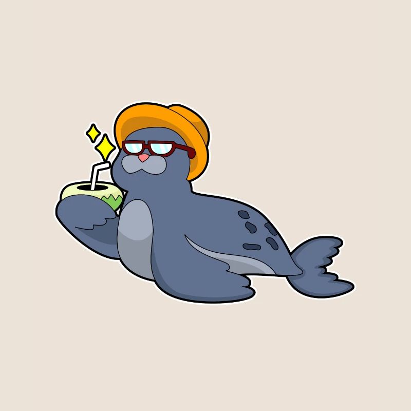 Seal with coconut