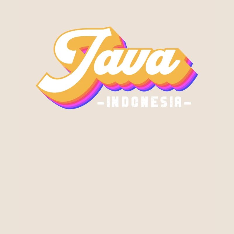 Vintage Urlaub Reise Indonesien Java