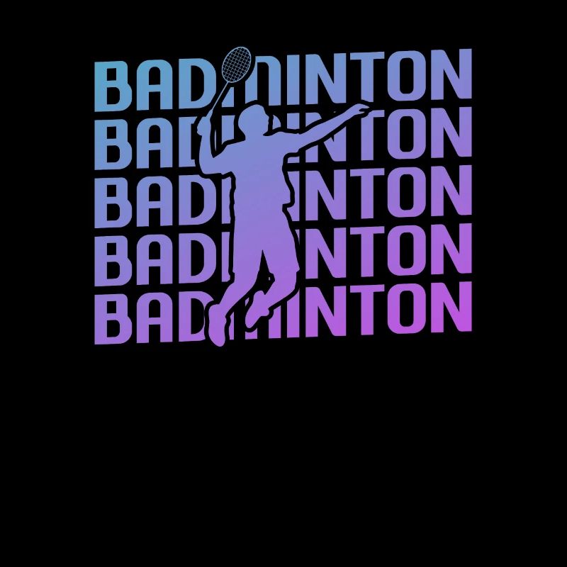 Retro Vintage Classic Badminton Player