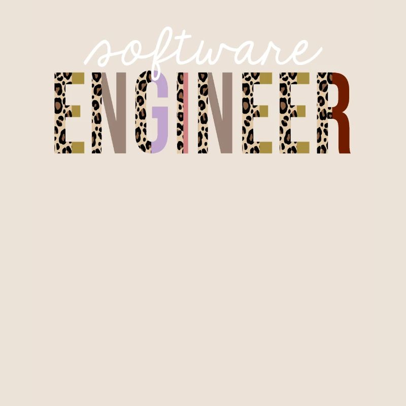 Software engineer Leopard Print Funny Gift