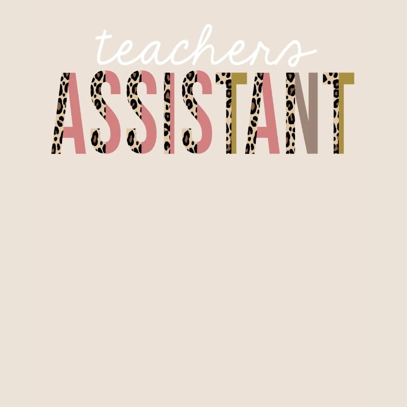 Teachers Assistant Leopard Print Funny Gift
