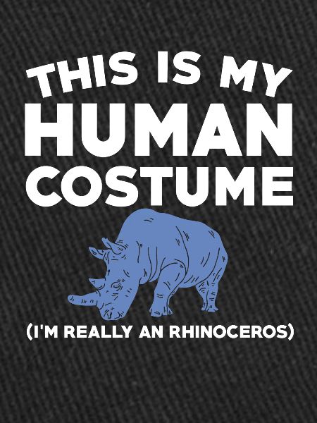 Lustiger Nashorn Spruch