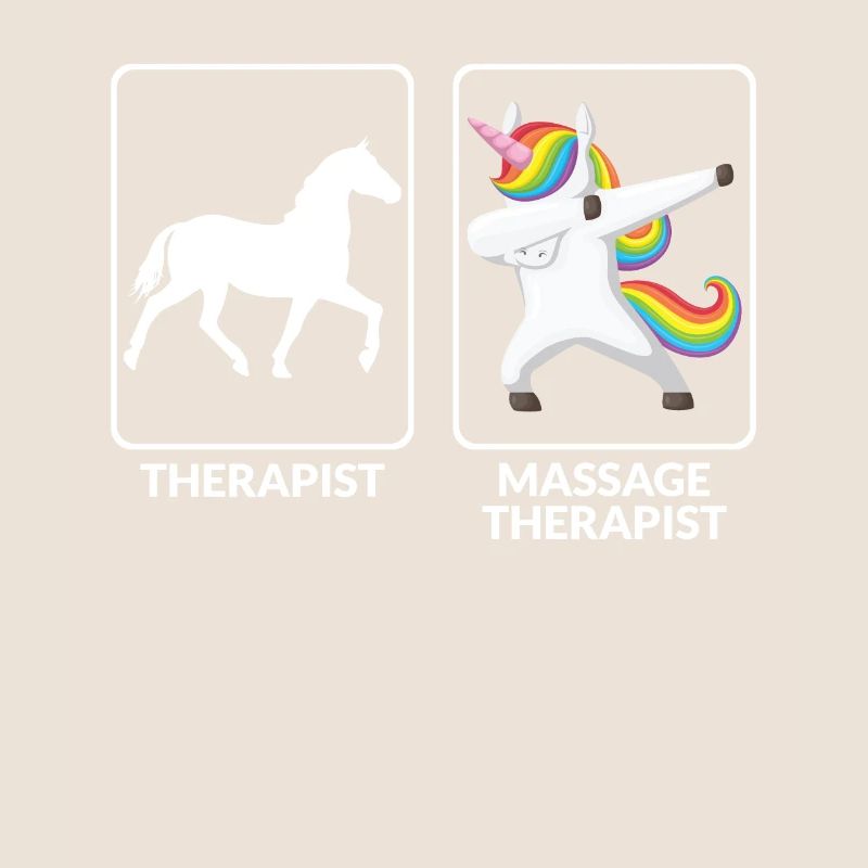 Lustige Massagetherapeutin