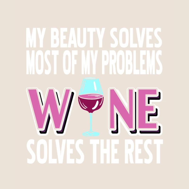 Wine Solves Problem Funny Wine Lover T-Shirt