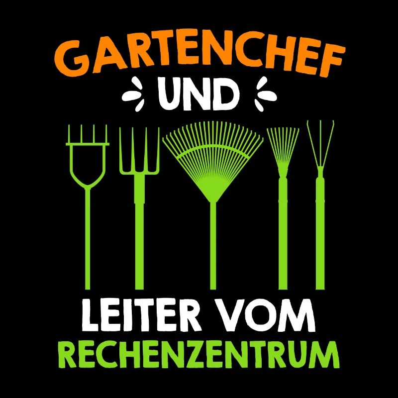 Gartenchef und Leiter vom Rechenzentrum