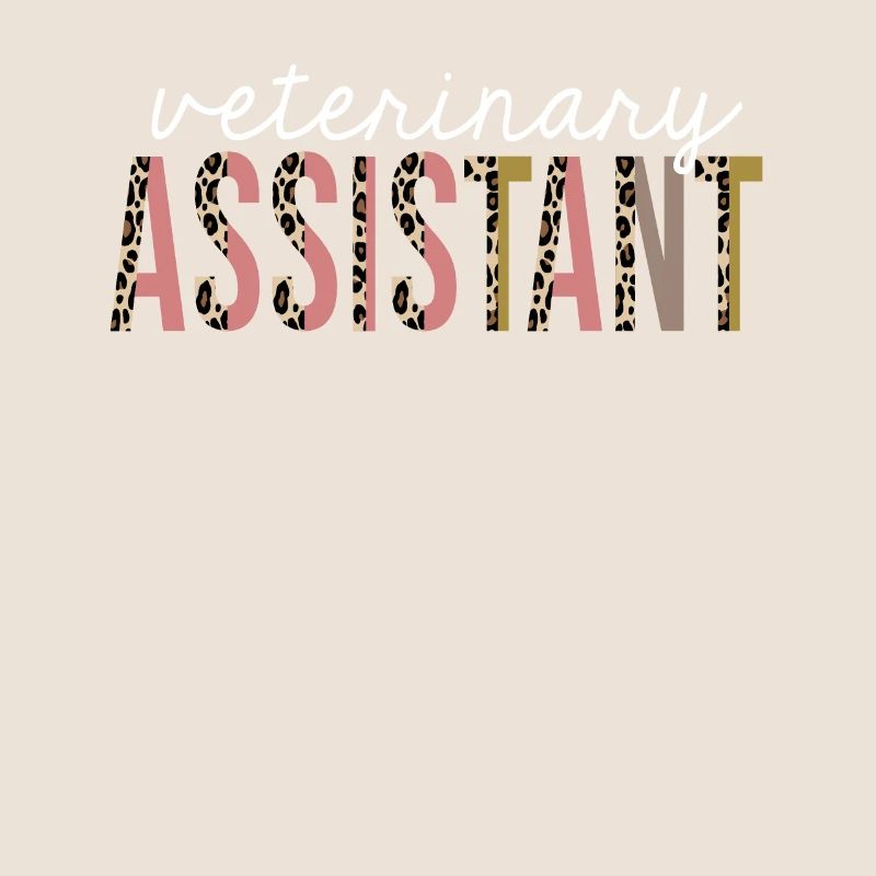 Veterinary Assistant Leopard Print Funny Gift
