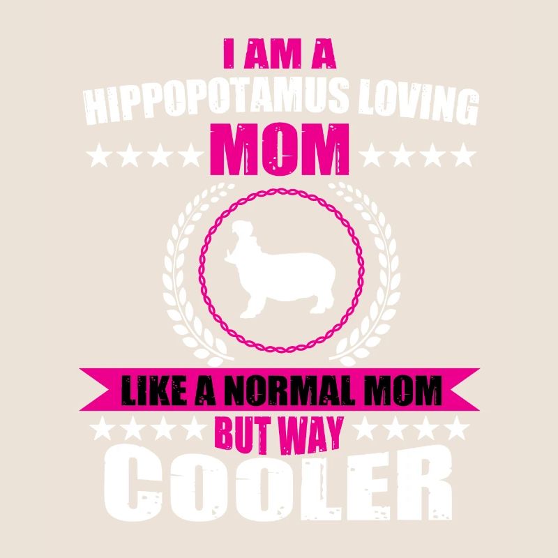 Nilpferd Liebende Mutter