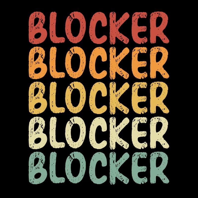 Bloqueur de volleyball Retro