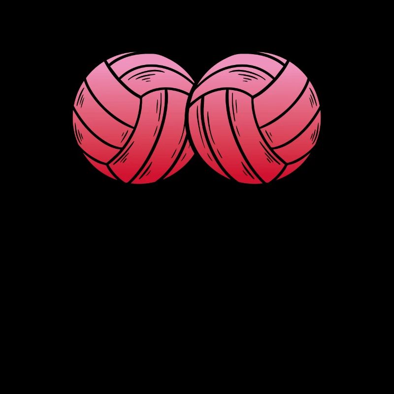 Zwei Rosa Volleyball