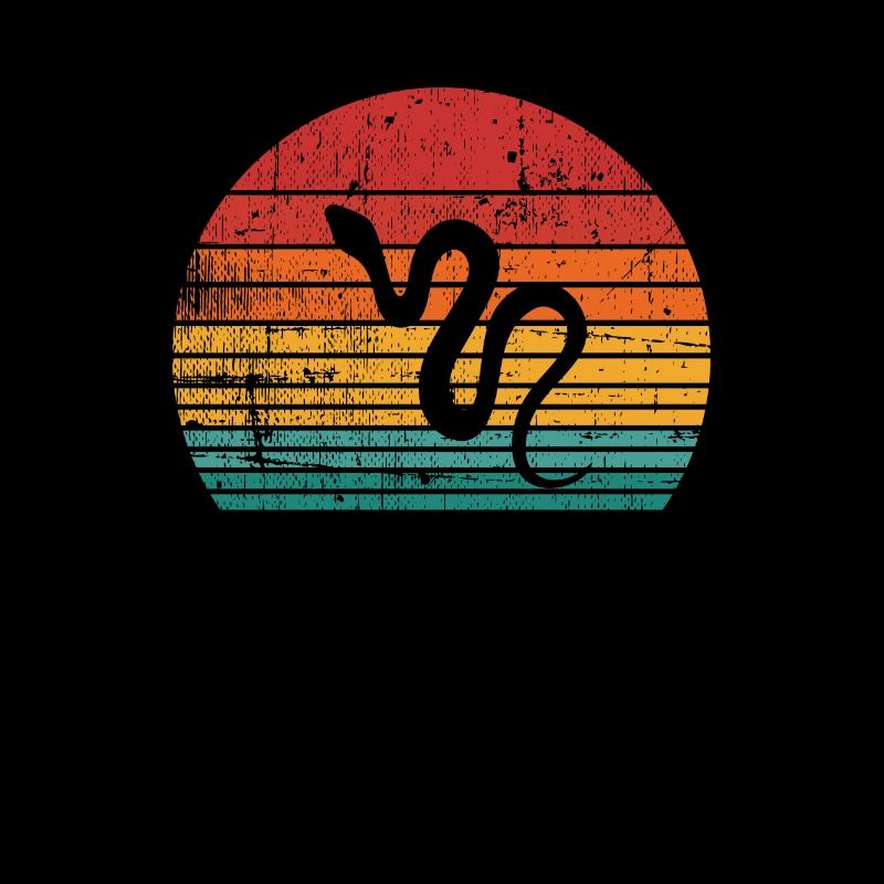 Snake Retro Reptile Python Gift idea