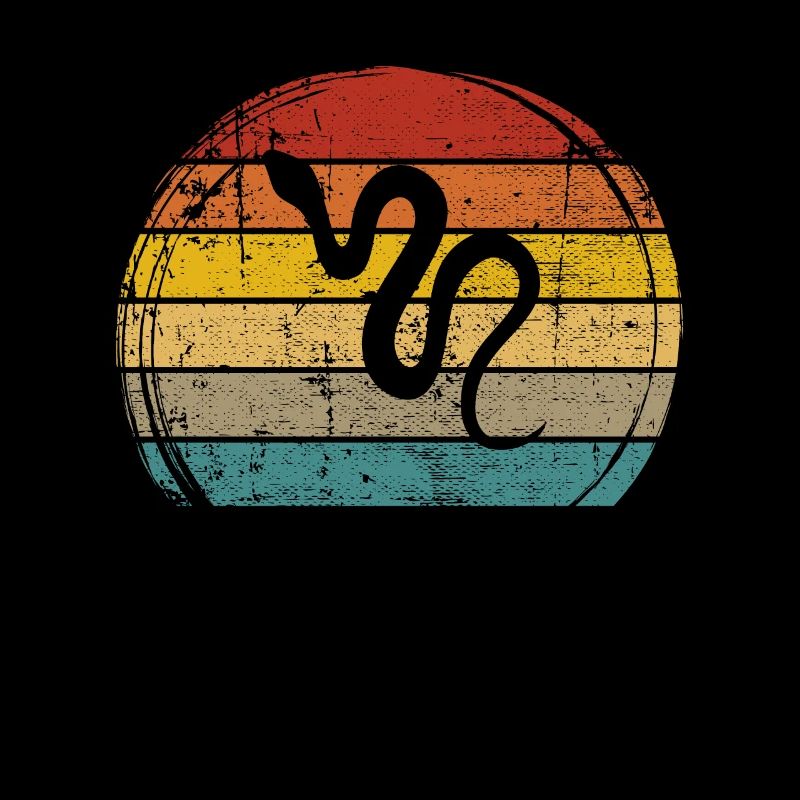 Snake Retro Reptile Python Idée cadeau