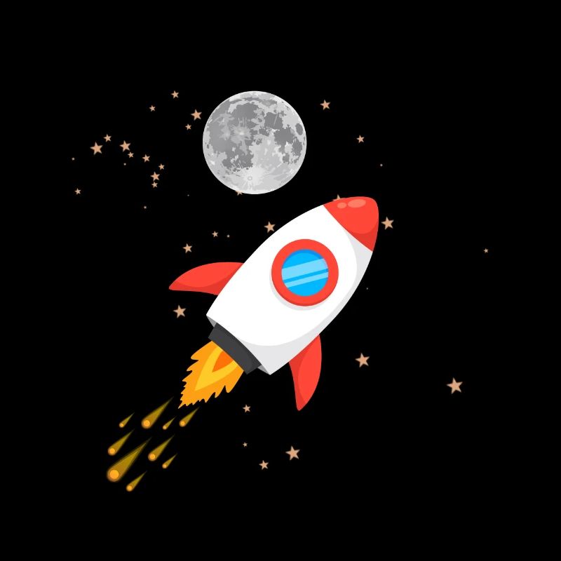 Une fusée vole dans l’espace Vêtements de bébé enfants