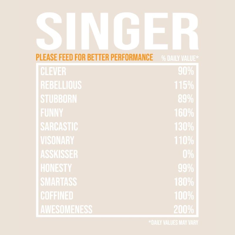 Singer Singer Funny Gift Singer Singer