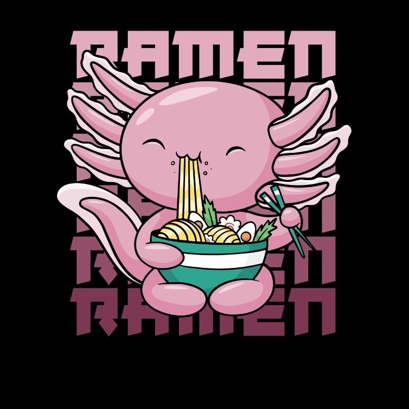 Axolotl Ramen Funny Ramen