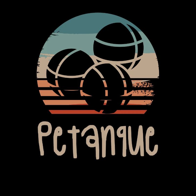 Retro Vintage Classic Petanque Player