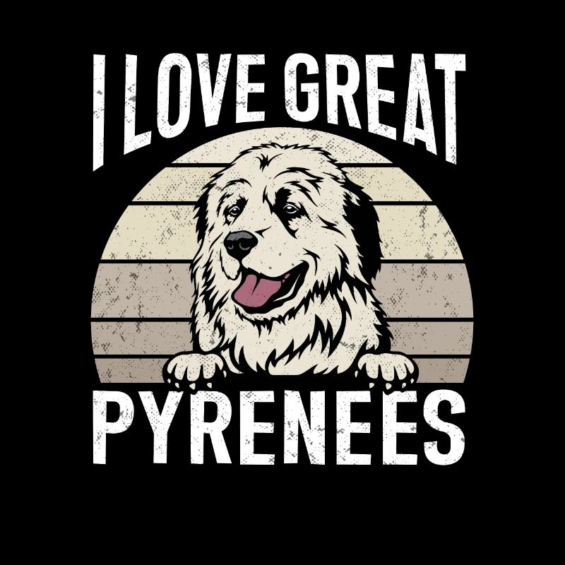 Great Pyrenees Hund Ich liebe Great Pyrenees