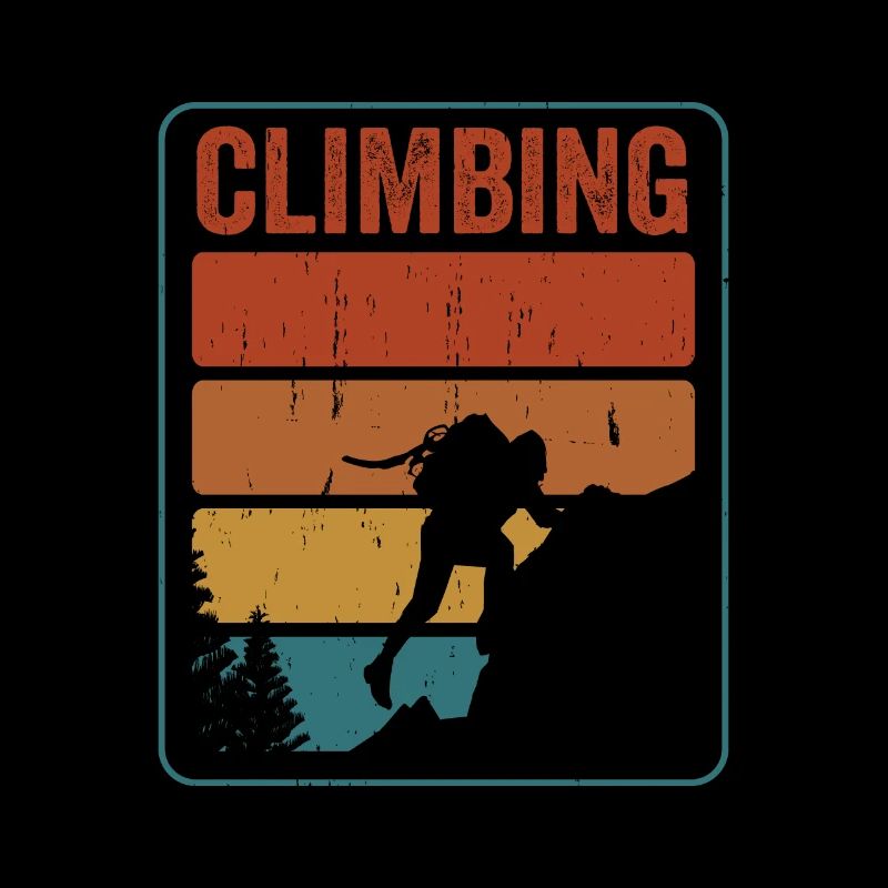 Kletterer Klettern Vintage Klettern