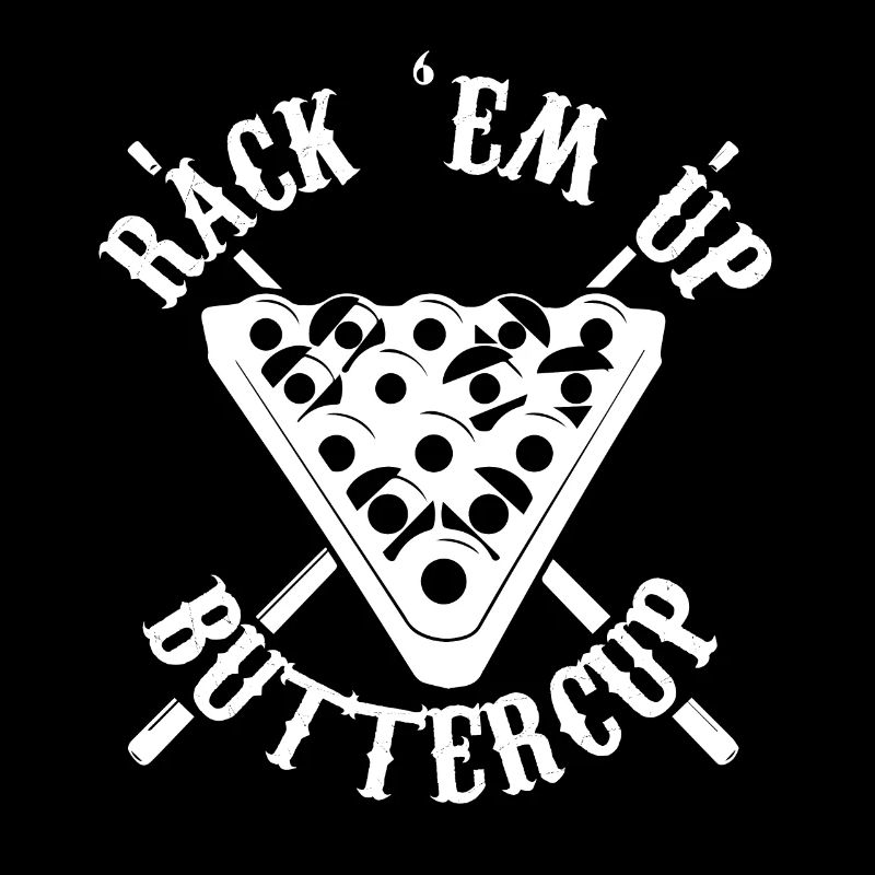 rack em up buttercup Design for a billird