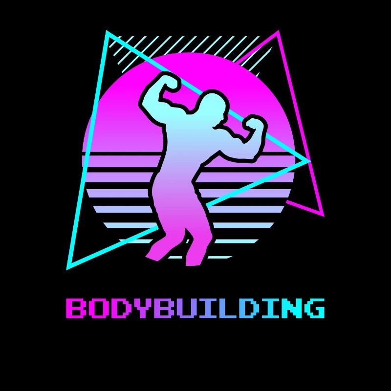 Rétro Vintage Classique Musculation Bodybuilder