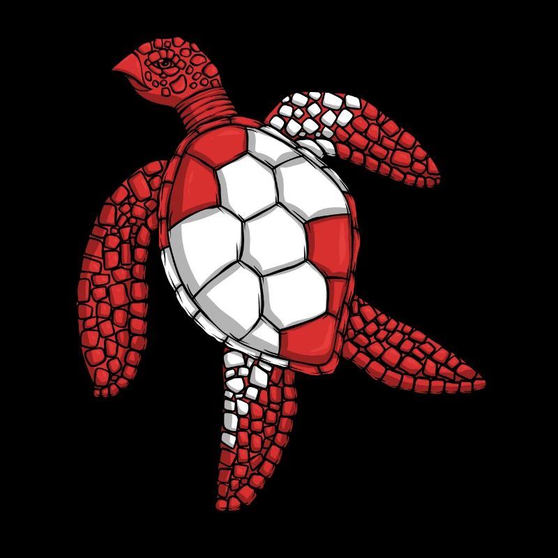 Scuba Diver Red White Flag Turtle Plongée sous-marine