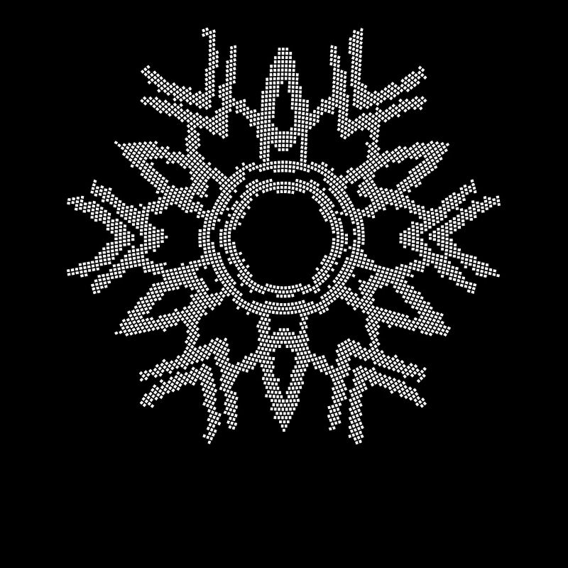 Mosaïque Mandala Flocon de neige