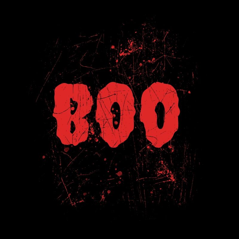 Texte sanglant Halloween Boo Drôle