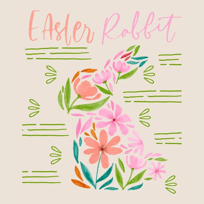Easter , Floral Pattern, Easter Typography