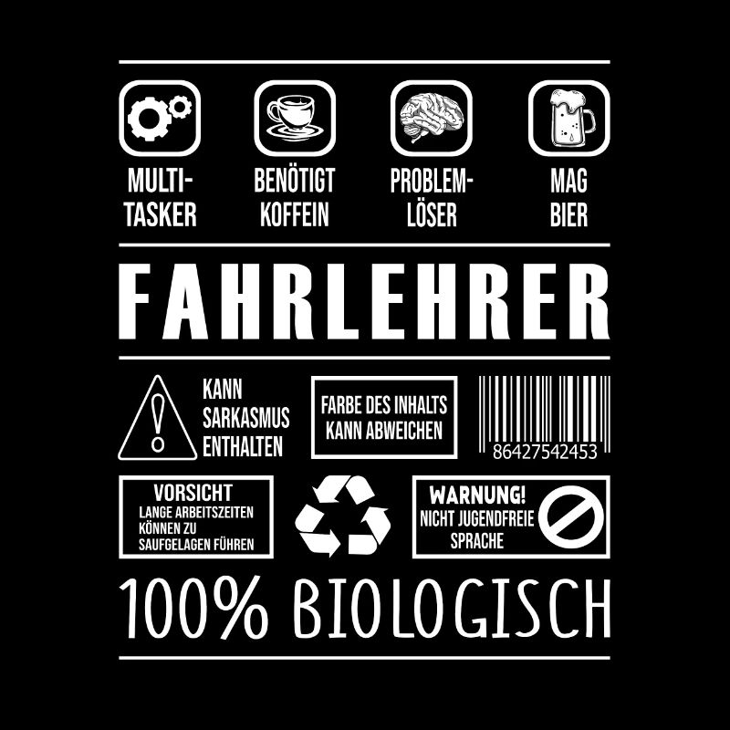 Fahrlehrer Beruf Spruch lustig Fahrschule