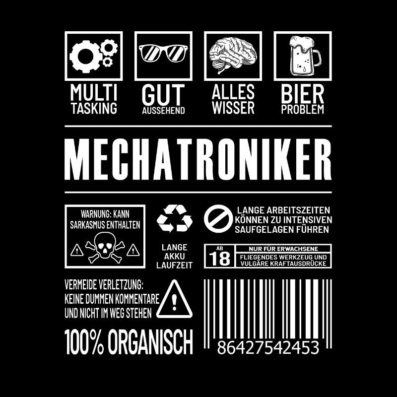 Mechatroniker Lustiger Beruf Spruch Mechaniker