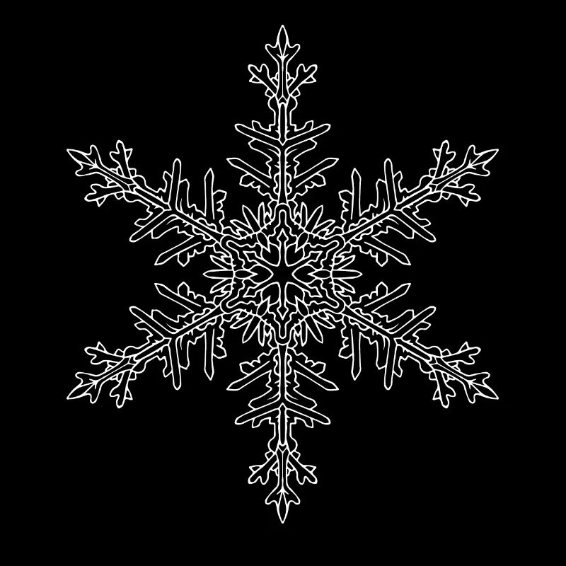 Mandala flocon de neige