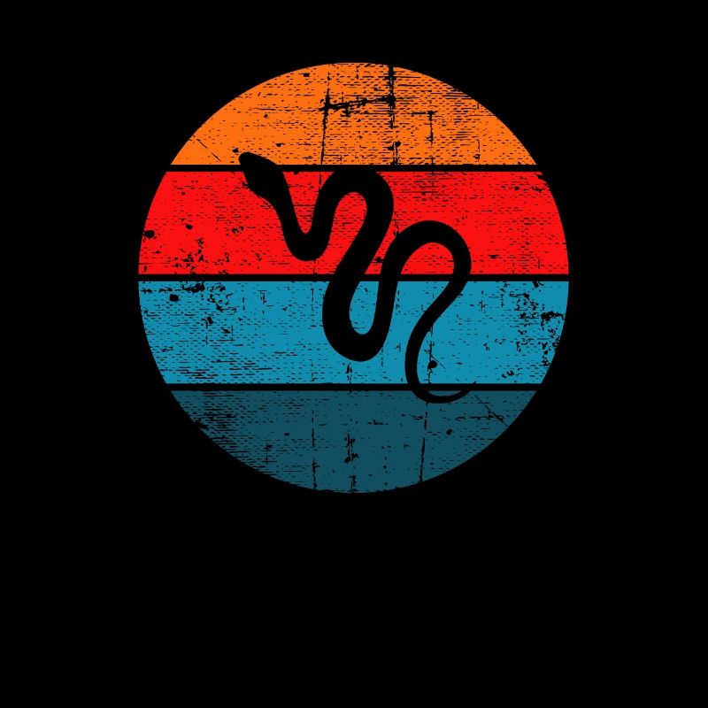 Snake Retro Reptile Python Gift idea