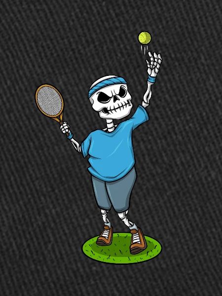 Skeleton Tennis Player