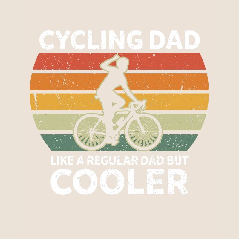 Retro Cycling Dad Like A Regular Dad But Cooler