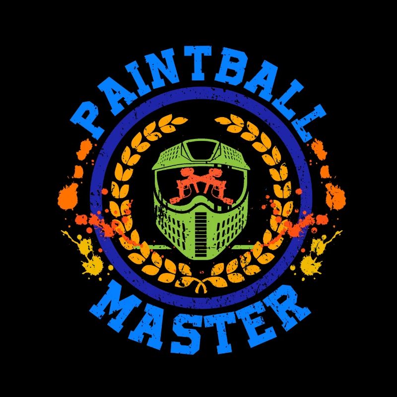 Paintball Master Cool Retro Paintball Player