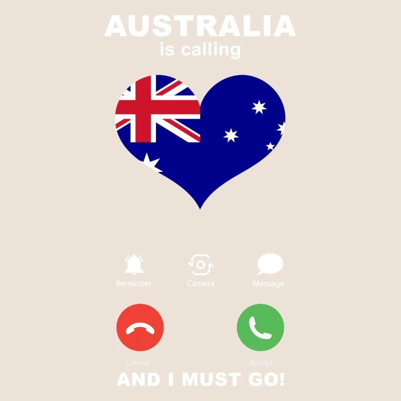 Australien is calling Australien Herz Souvenir