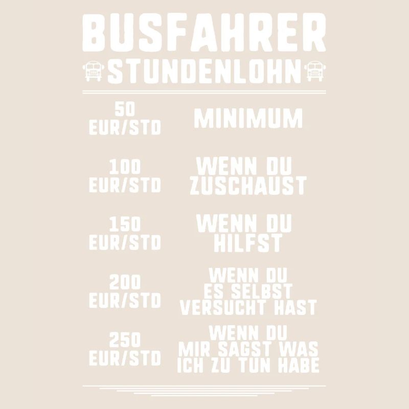 Busfahrer Bus Driver Busman Schulbusfahrer