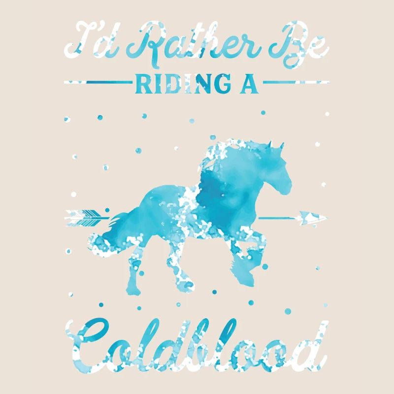 Reiten Eines Coldblut -Pferdes