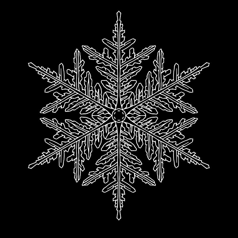 Mandala flocon de neige