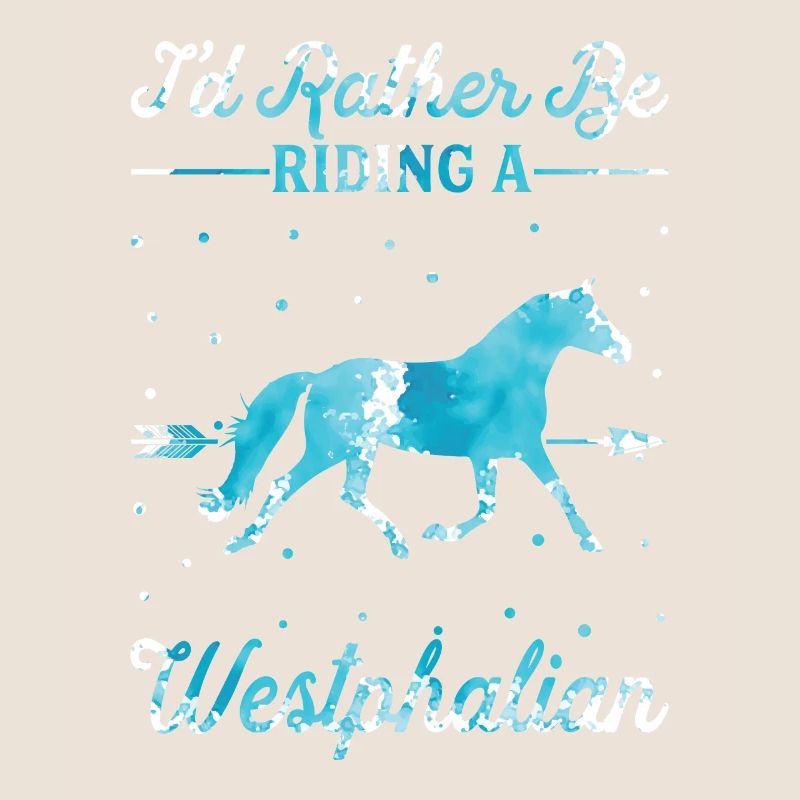 Monter sur un cheval westphalien