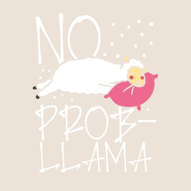 Kein Problem Süßes Lama