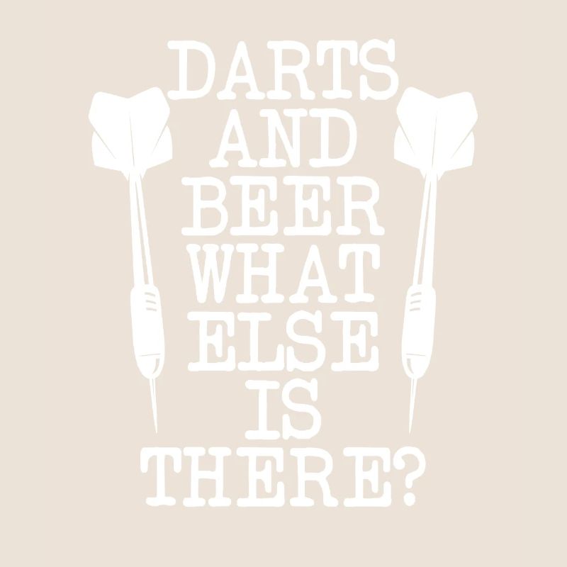 Darts und Bier mit zwei Dartpfeile