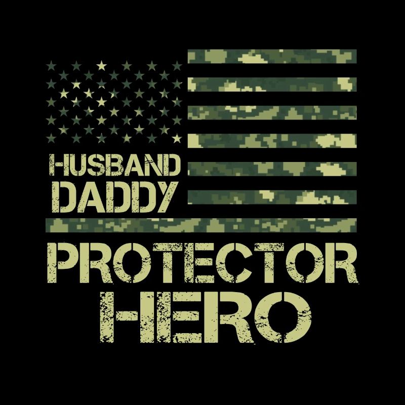 Husband Daddy Protector Hero Vathers Day Papa USA