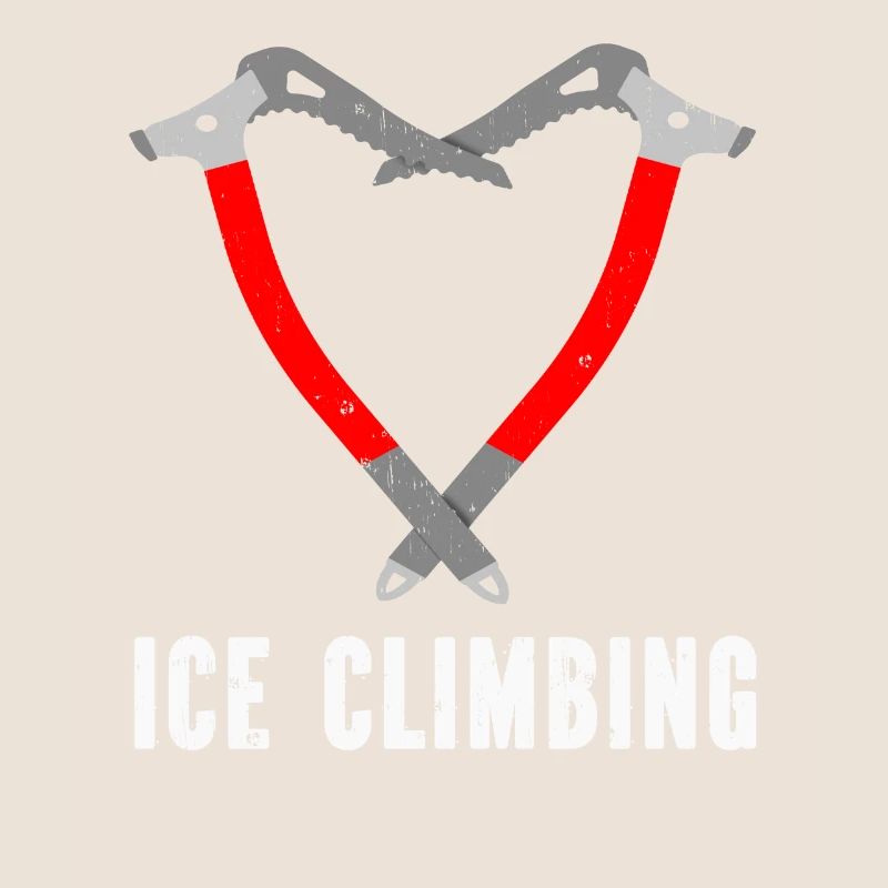 Ich Liebe Eisklettern Eiskletterer Eispickel