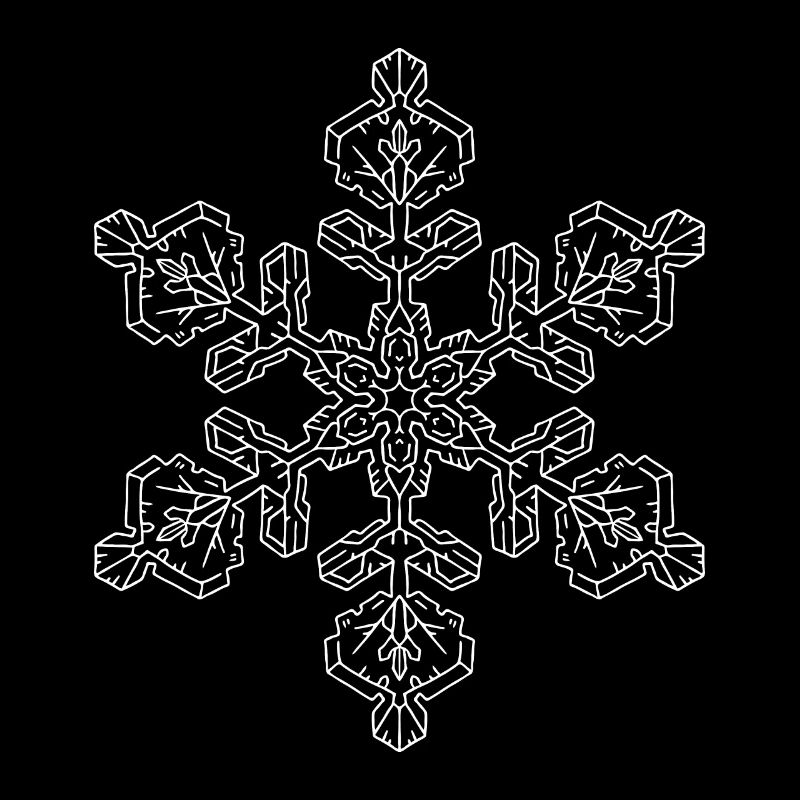 Mandala flocon de neige