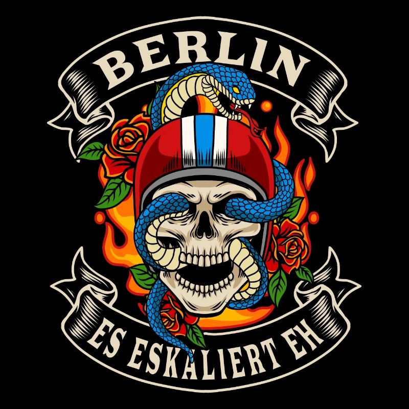 Berlin Biker Geschenk es eskaliert eh Berlin